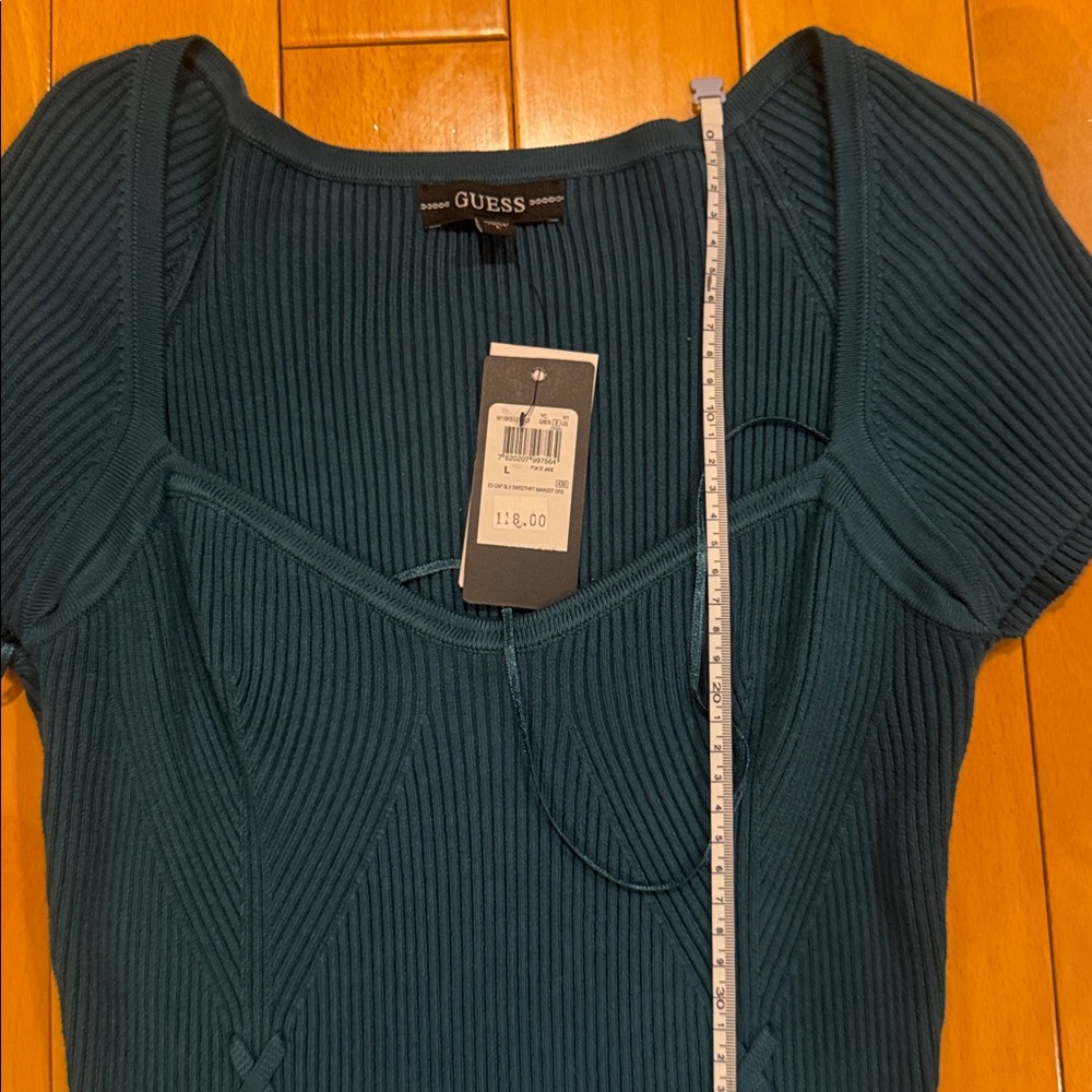 Mini Teal Dress - Picture 7 of 7